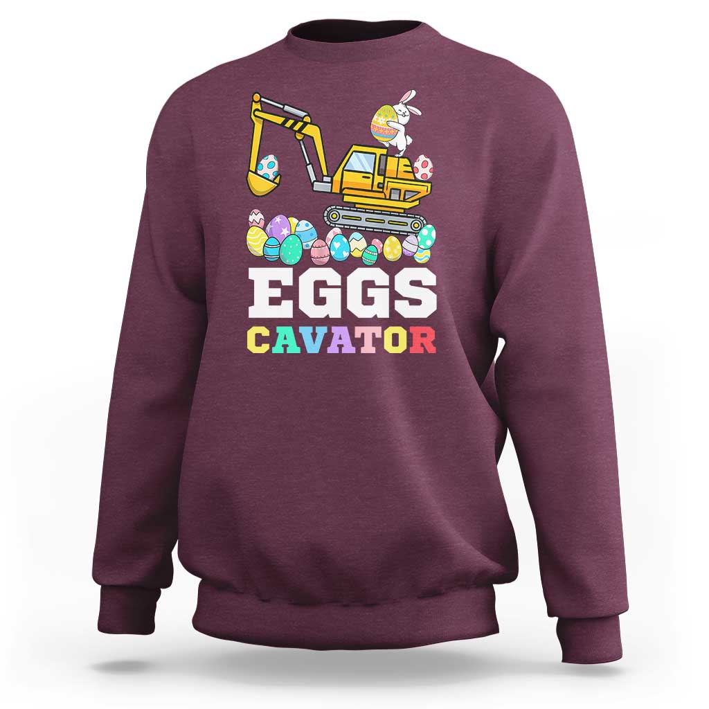 Easter Eggs-Cavator Sweatshirt Bunny Excavator