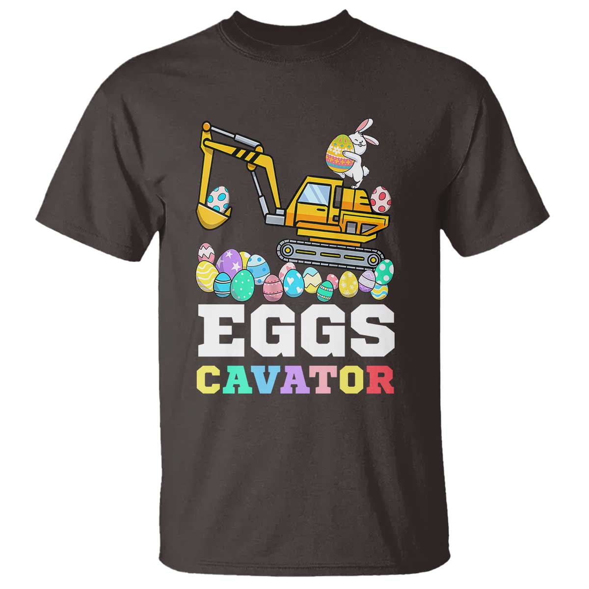 Easter Eggs-Cavator T Shirt Bunny Excavator