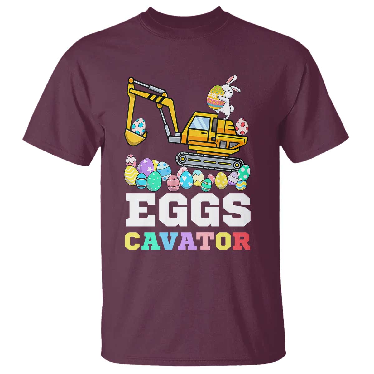Easter Eggs-Cavator T Shirt Bunny Excavator