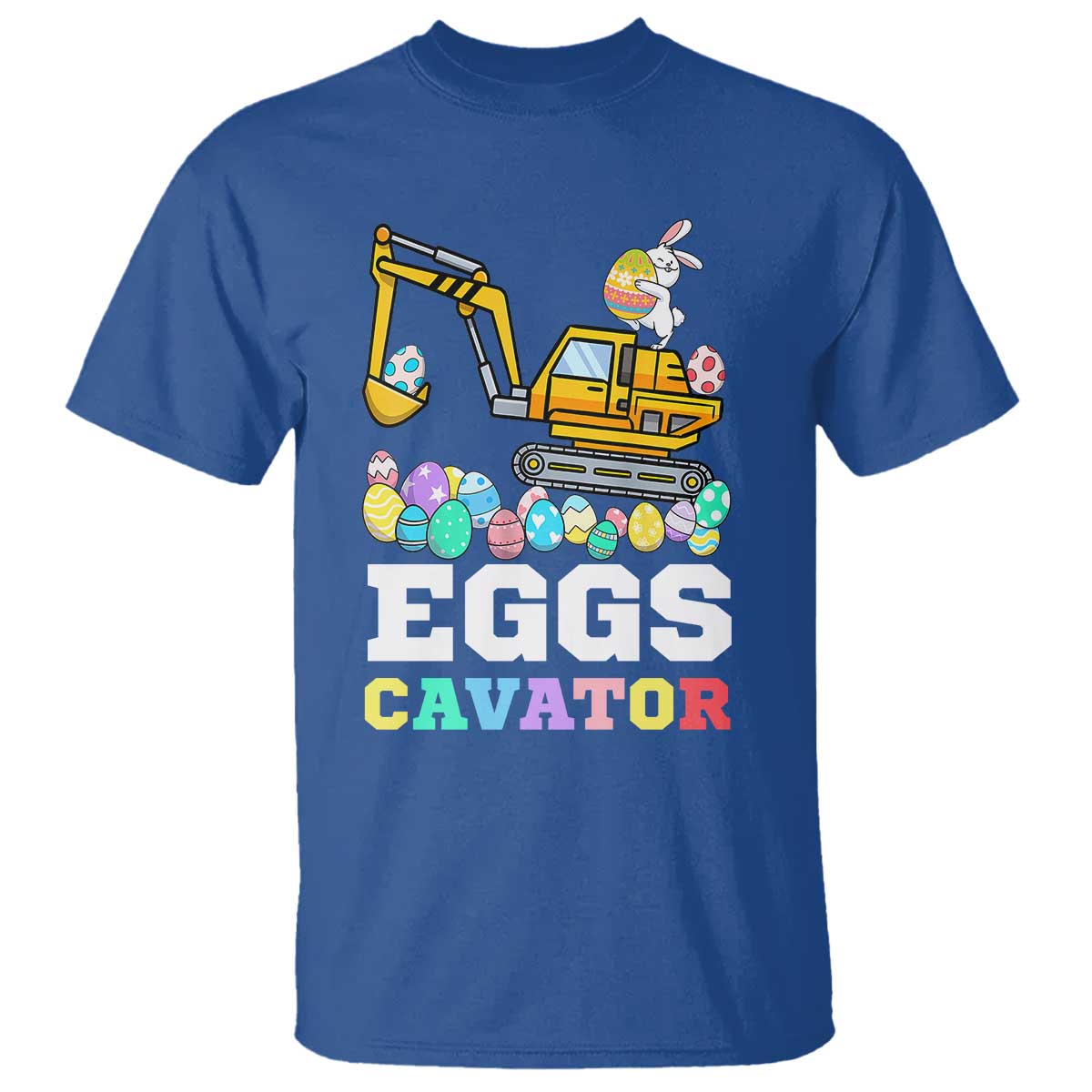 Easter Eggs-Cavator T Shirt Bunny Excavator