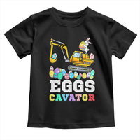 Easter Eggs-Cavator Toddler T Shirt Bunny Excavator