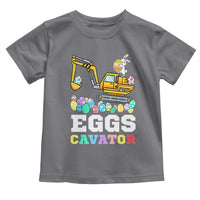 Easter Eggs-Cavator Toddler T Shirt Bunny Excavator