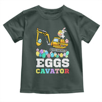 Easter Eggs-Cavator Toddler T Shirt Bunny Excavator
