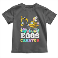 Easter Eggs-Cavator Toddler T Shirt Bunny Excavator