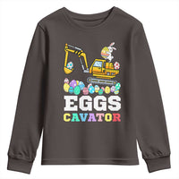 Easter Eggs-Cavator Youth Sweatshirt Bunny Excavator
