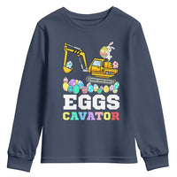 Easter Eggs-Cavator Youth Sweatshirt Bunny Excavator