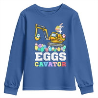 Easter Eggs-Cavator Youth Sweatshirt Bunny Excavator