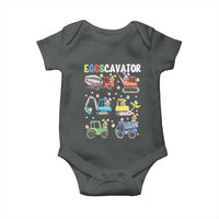 Easter Eggs-Cavator Baby Onesie Bunny Excavator Construction Trucks