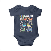 Easter Eggs-Cavator Baby Onesie Bunny Excavator Construction Trucks