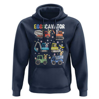 Easter Eggs-Cavator Hoodie Bunny Excavator Construction Trucks