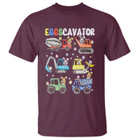Easter Eggs-Cavator T Shirt Bunny Excavator Construction Trucks