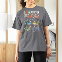 Easter Eggs-Cavator T Shirt For Women Bunny Excavator Construction Trucks