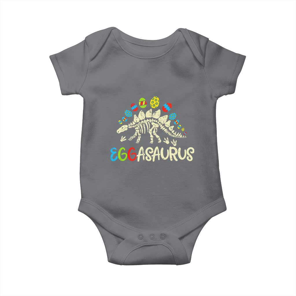 Easter Dinosaur Baby Onesie Kids Eggasaurus Easter Stegosaurus Dino Toddler Boys - Wonder Print Shop