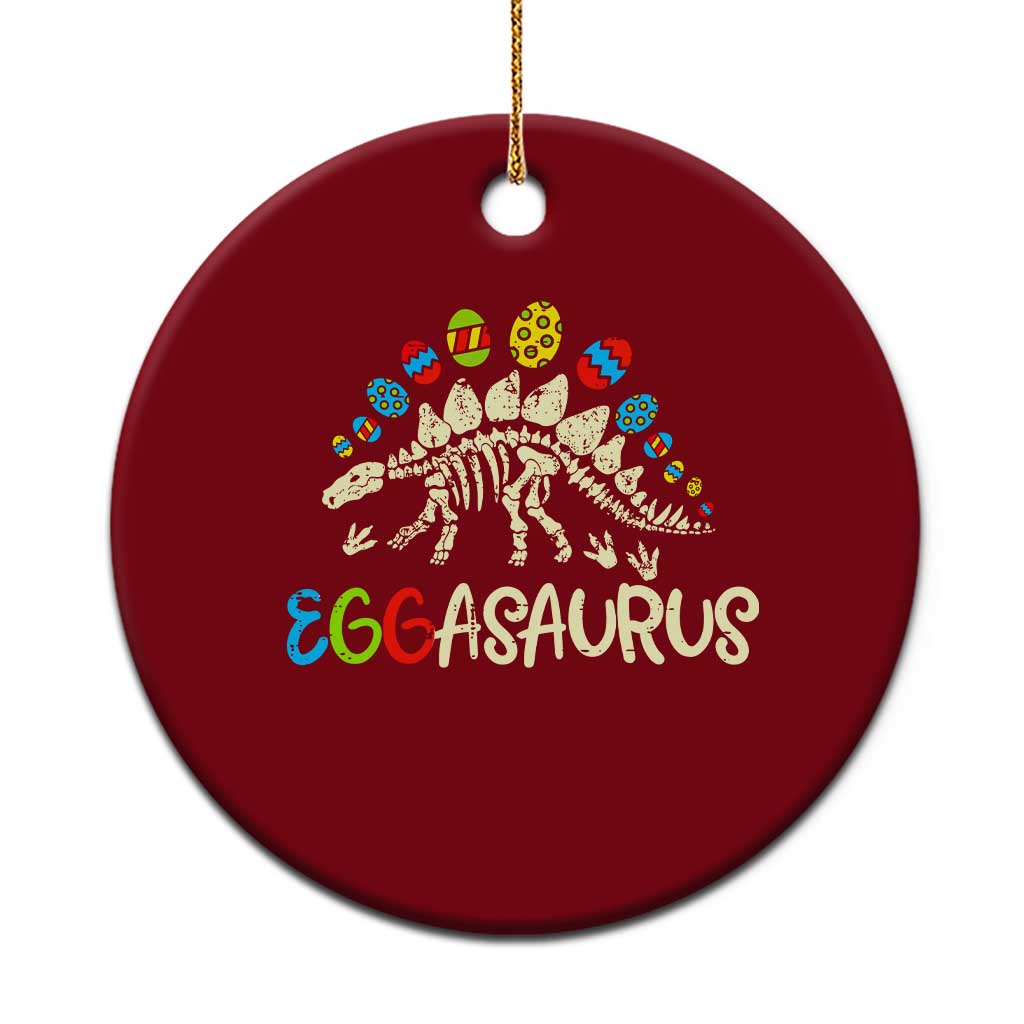 Easter Dinosaur Ceramic Ornament Kids Eggasaurus Easter Stegosaurus Dino Toddler Boys - Wonder Print Shop