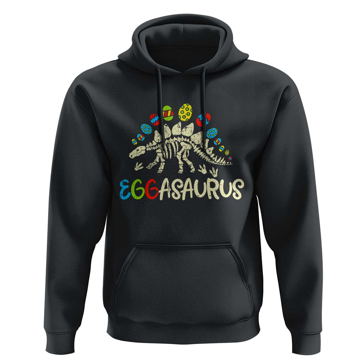 Easter Dinosaur Hoodie Kids Eggasaurus Easter Stegosaurus Dino Toddler Boys - Wonder Print Shop
