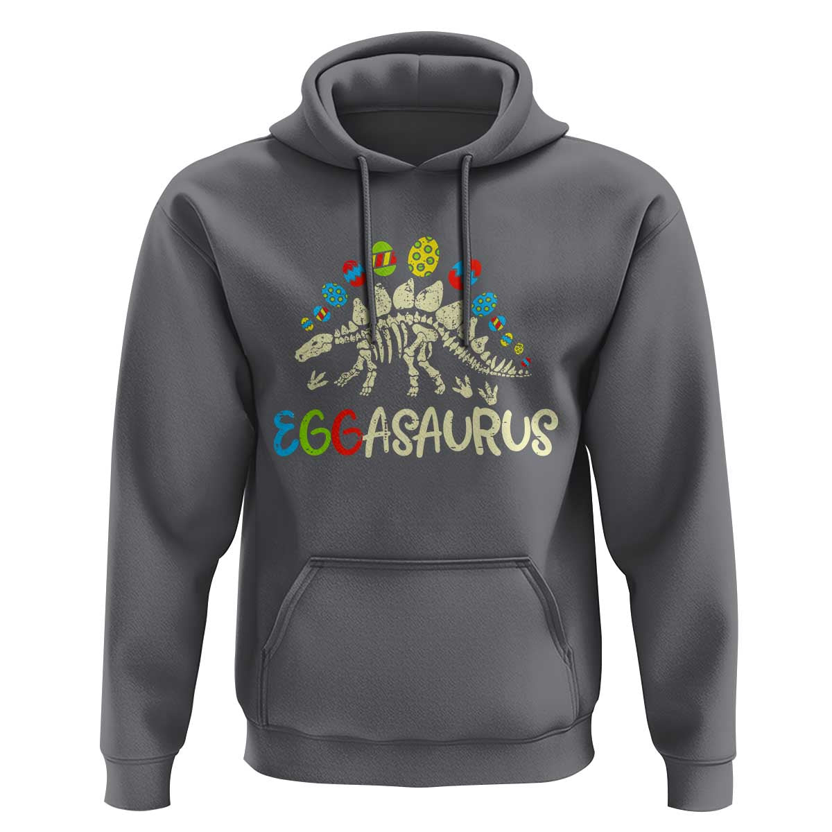 Easter Dinosaur Hoodie Kids Eggasaurus Easter Stegosaurus Dino Toddler Boys - Wonder Print Shop