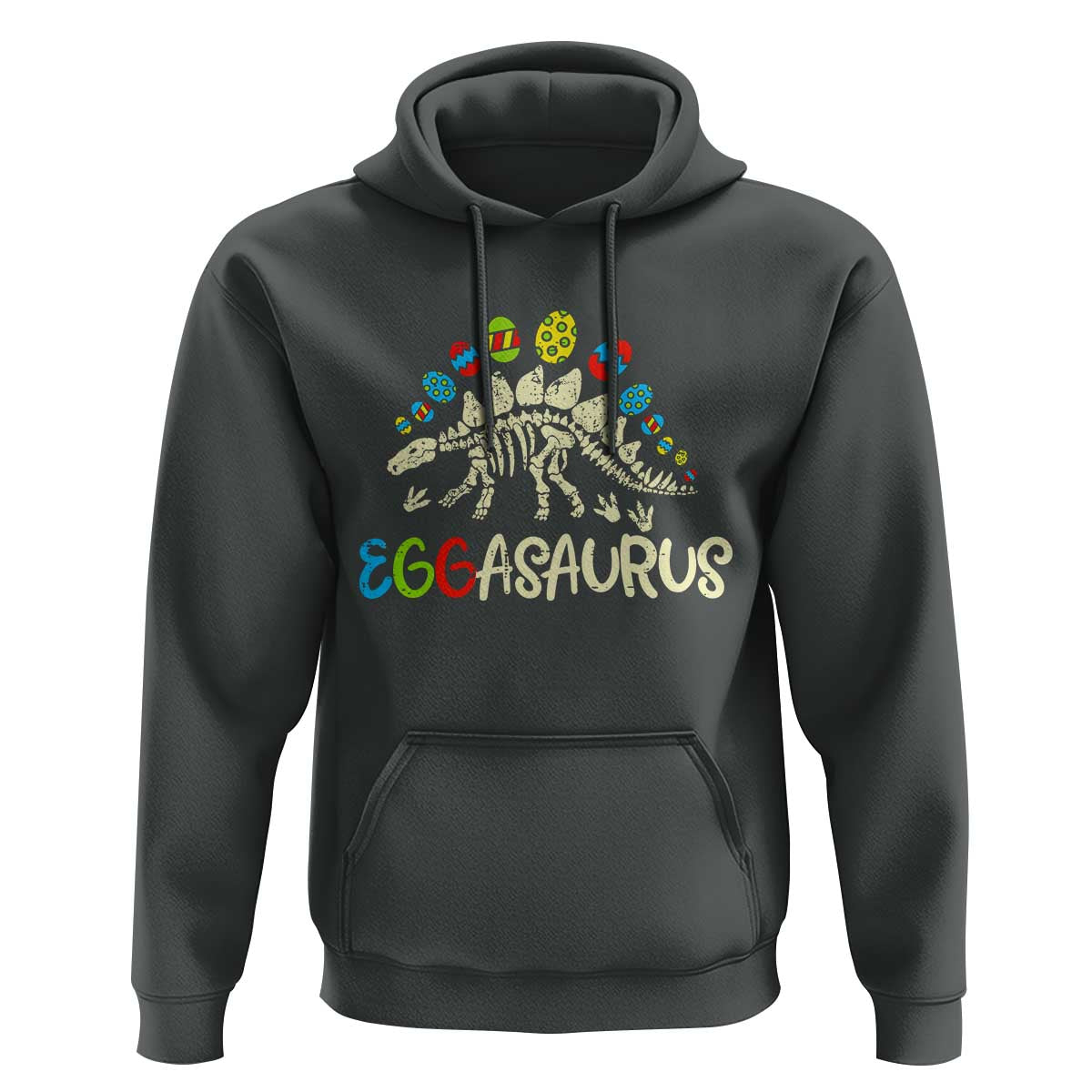 Easter Dinosaur Hoodie Kids Eggasaurus Easter Stegosaurus Dino Toddler Boys - Wonder Print Shop