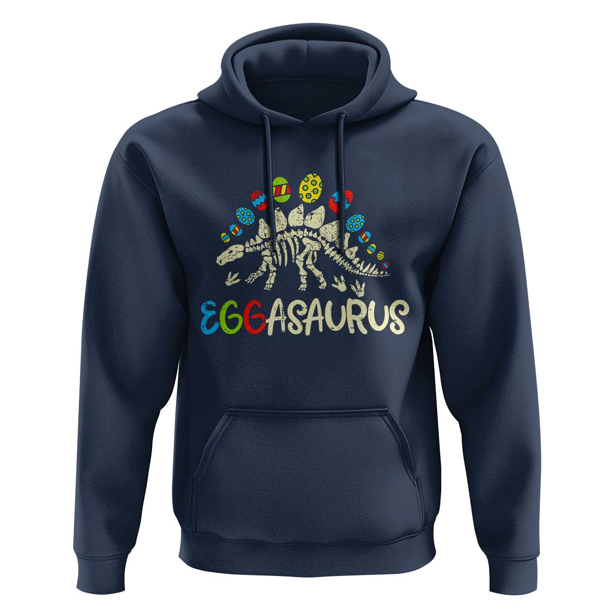 Easter Dinosaur Hoodie Kids Eggasaurus Easter Stegosaurus Dino Toddler Boys - Wonder Print Shop