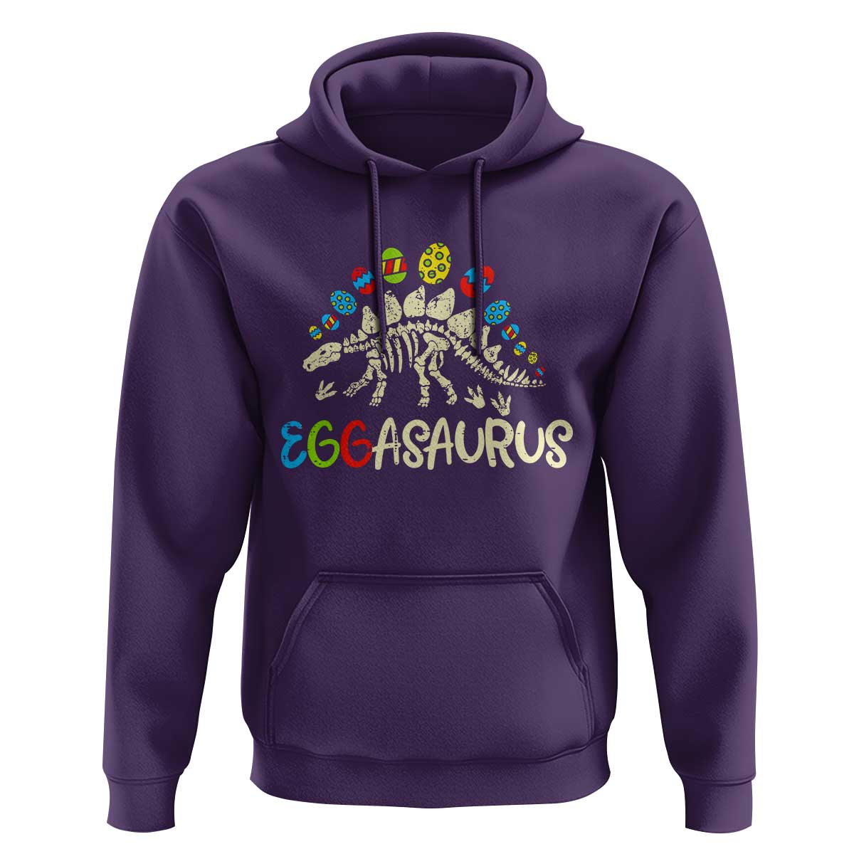 Easter Dinosaur Hoodie Kids Eggasaurus Easter Stegosaurus Dino Toddler Boys - Wonder Print Shop