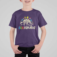 Easter Dinosaur T Shirt For Kid Kids Eggasaurus Easter Stegosaurus Dino Toddler Boys - Wonder Print Shop