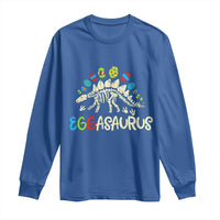 Easter Dinosaur Long Sleeve Shirt Kids Eggasaurus Easter Stegosaurus Dino Toddler Boys - Wonder Print Shop