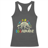Easter Dinosaur Racerback Tank Top Kids Eggasaurus Easter Stegosaurus Dino Toddler Boys - Wonder Print Shop