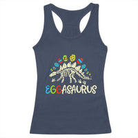 Easter Dinosaur Racerback Tank Top Kids Eggasaurus Easter Stegosaurus Dino Toddler Boys - Wonder Print Shop