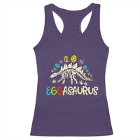 Easter Dinosaur Racerback Tank Top Kids Eggasaurus Easter Stegosaurus Dino Toddler Boys - Wonder Print Shop