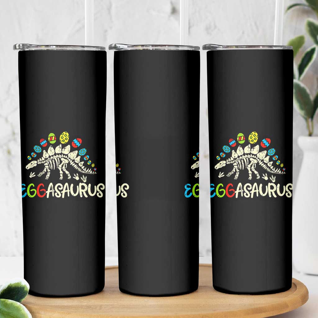 Easter Dinosaur Skinny Tumbler Kids Eggasaurus Easter Stegosaurus Dino Toddler Boys - Wonder Print Shop