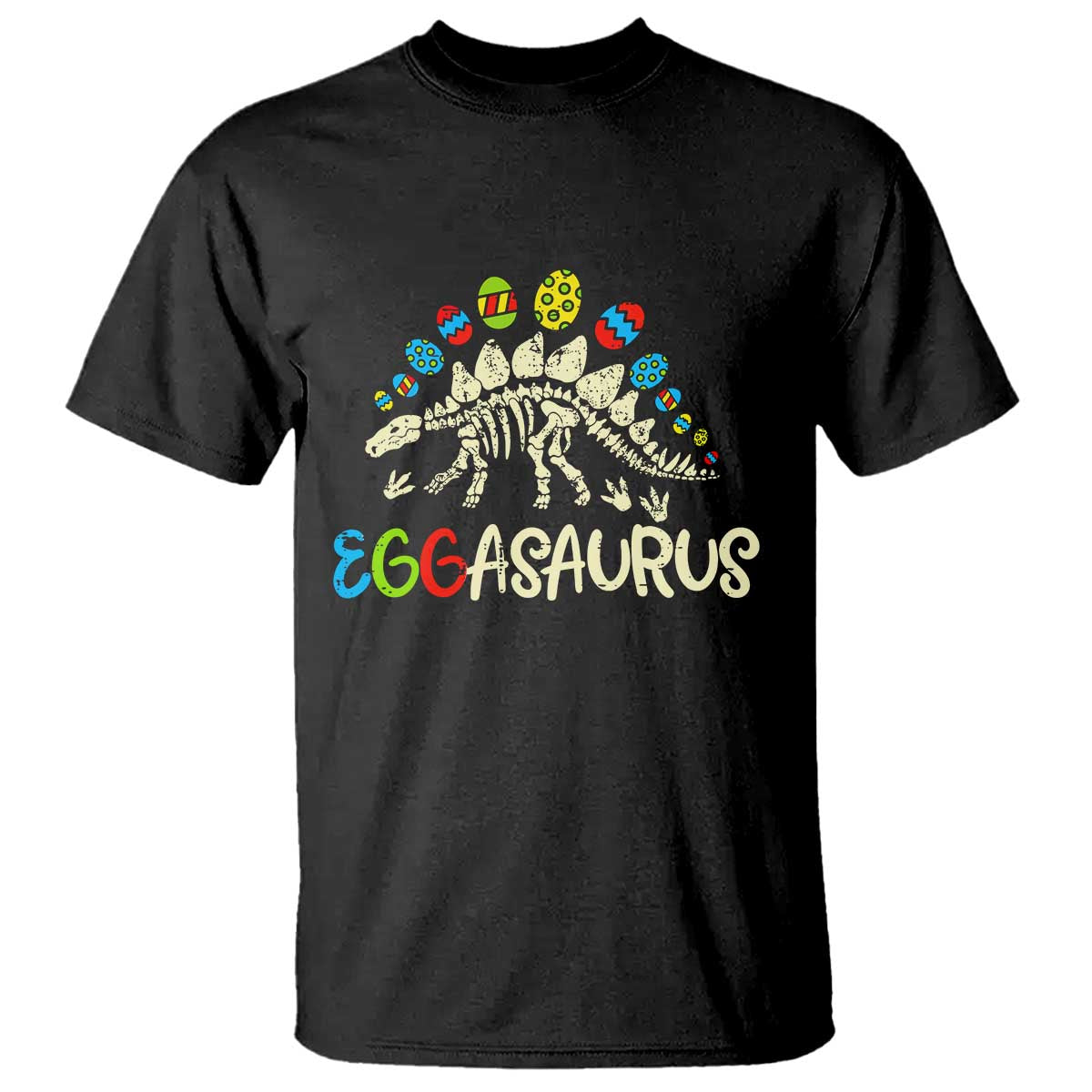 Easter Dinosaur T Shirt Kids Eggasaurus Easter Stegosaurus Dino Toddler Boys - Wonder Print Shop