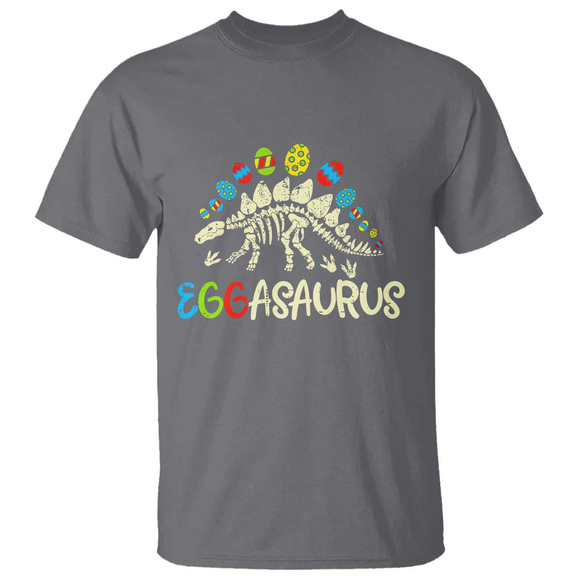 Easter Dinosaur T Shirt Kids Eggasaurus Easter Stegosaurus Dino Toddler Boys - Wonder Print Shop