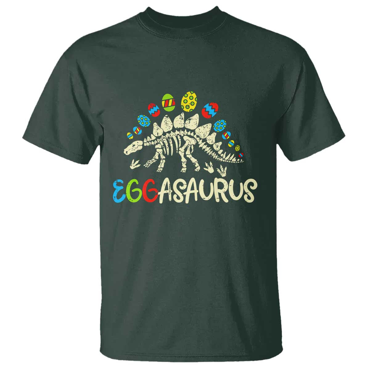 Easter Dinosaur T Shirt Kids Eggasaurus Easter Stegosaurus Dino Toddler Boys - Wonder Print Shop