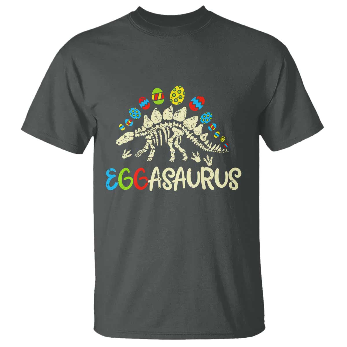 Easter Dinosaur T Shirt Kids Eggasaurus Easter Stegosaurus Dino Toddler Boys - Wonder Print Shop