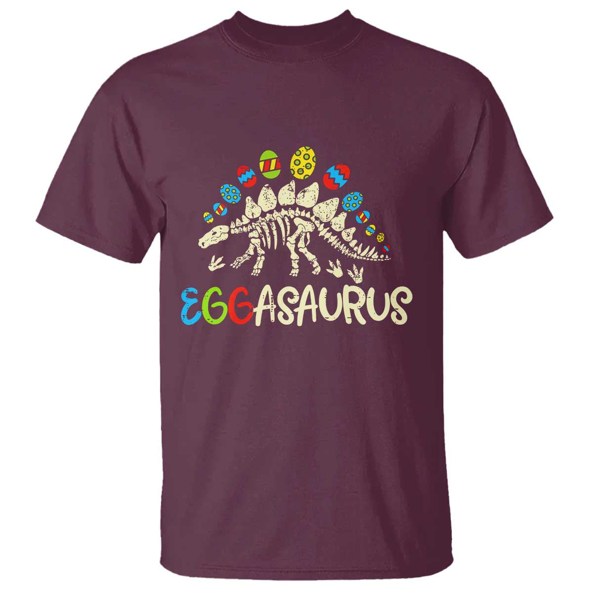 Easter Dinosaur T Shirt Kids Eggasaurus Easter Stegosaurus Dino Toddler Boys - Wonder Print Shop