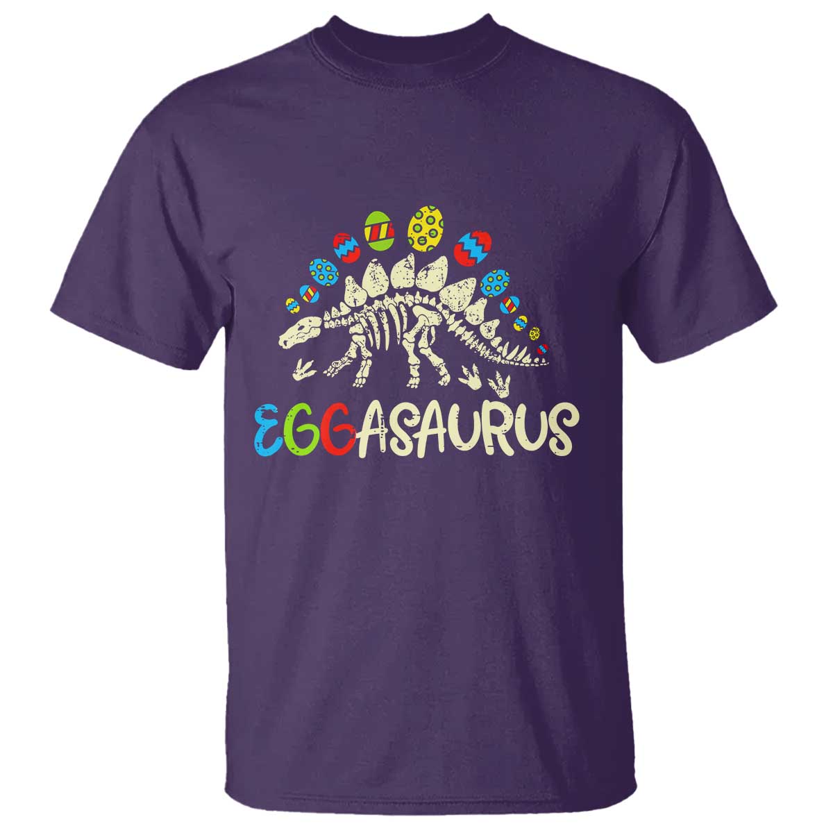 Easter Dinosaur T Shirt Kids Eggasaurus Easter Stegosaurus Dino Toddler Boys - Wonder Print Shop