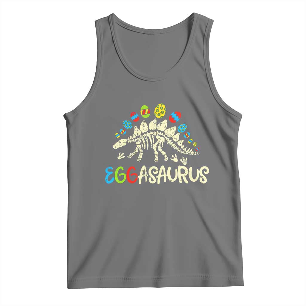 Easter Dinosaur Tank Top Kids Eggasaurus Easter Stegosaurus Dino Toddler Boys - Wonder Print Shop