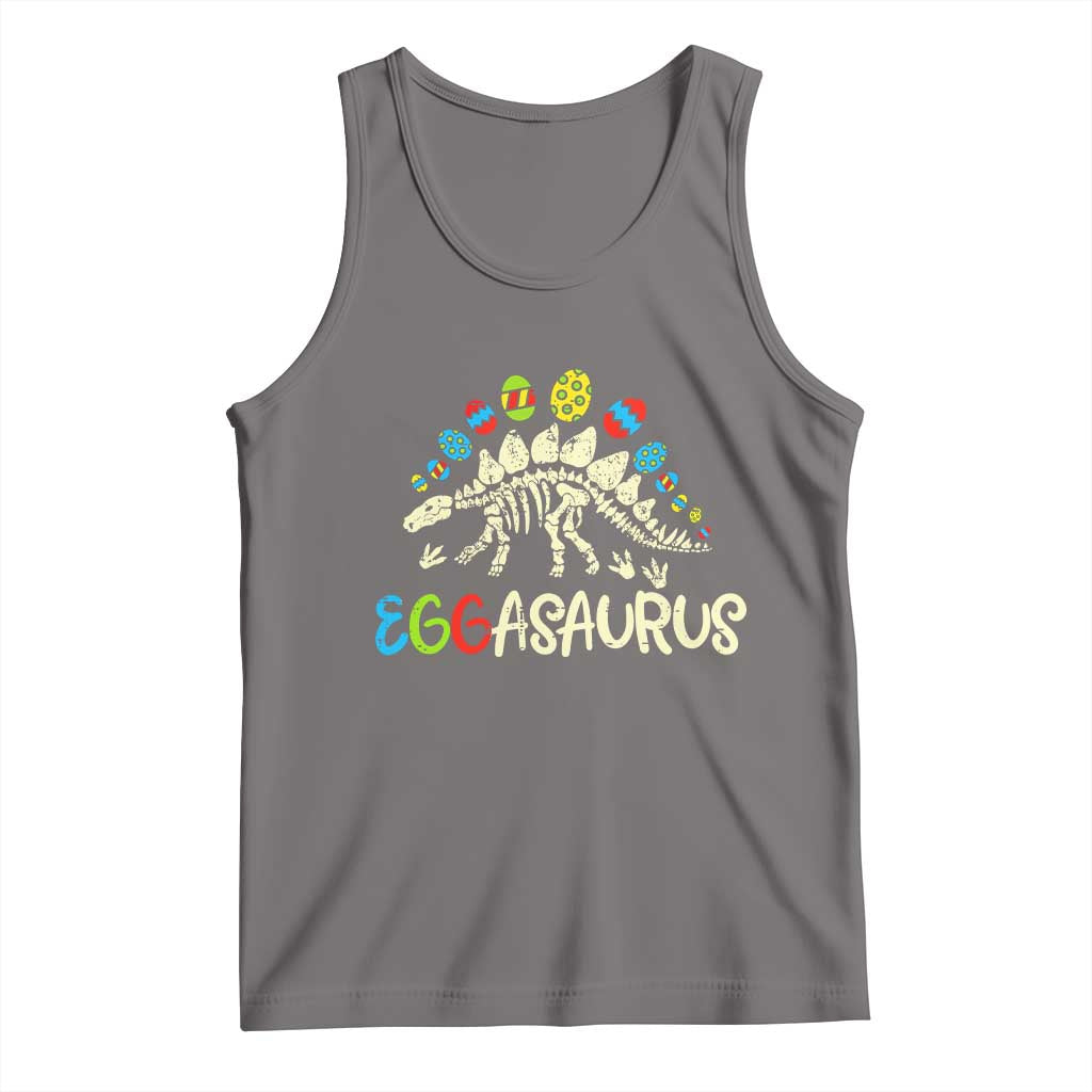 Easter Dinosaur Tank Top Kids Eggasaurus Easter Stegosaurus Dino Toddler Boys - Wonder Print Shop