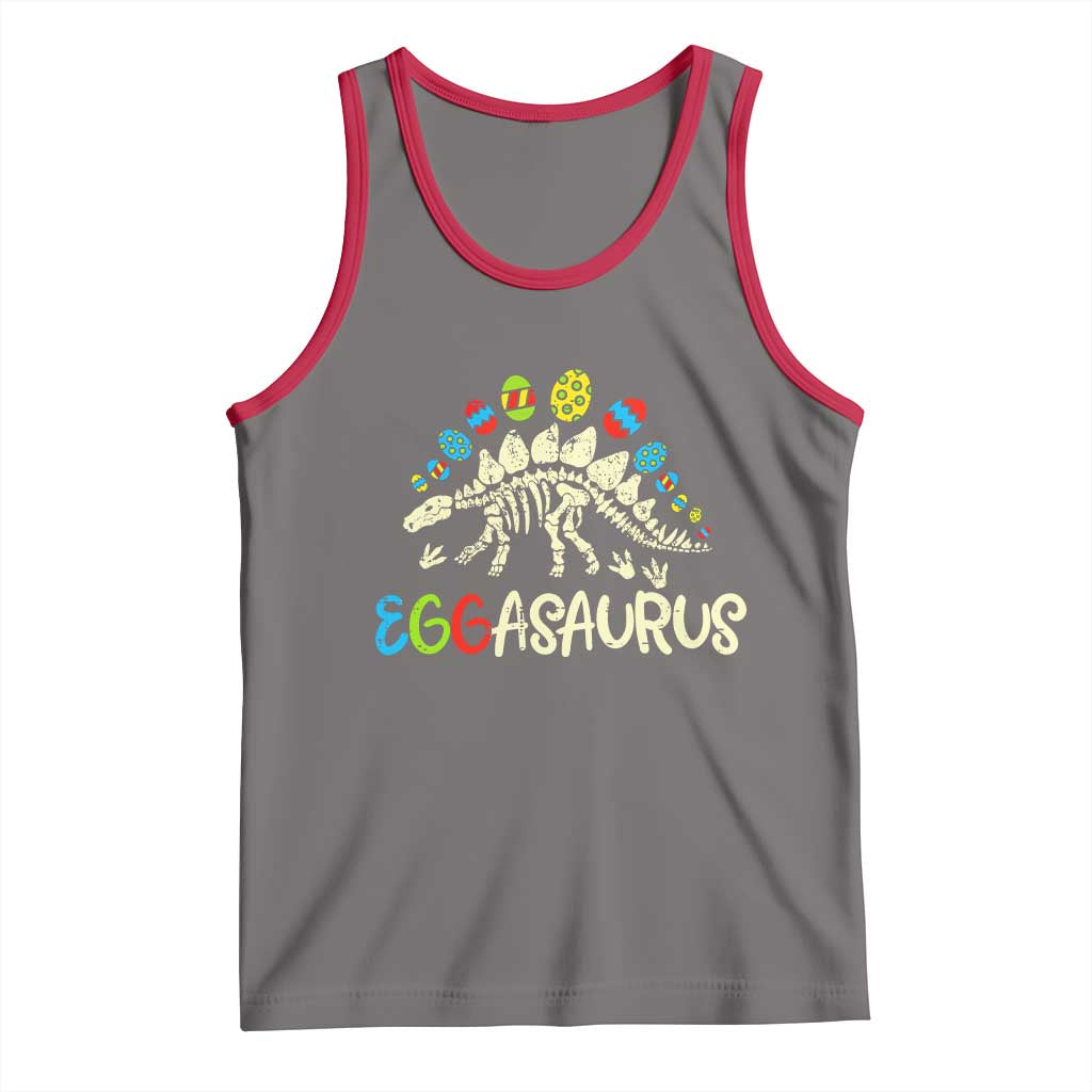 Easter Dinosaur Tank Top Kids Eggasaurus Easter Stegosaurus Dino Toddler Boys - Wonder Print Shop