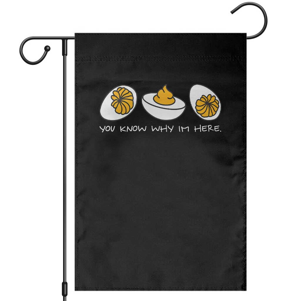 Funny Easter Garden Flag You Know Why Im Here - Wonder Print Shop