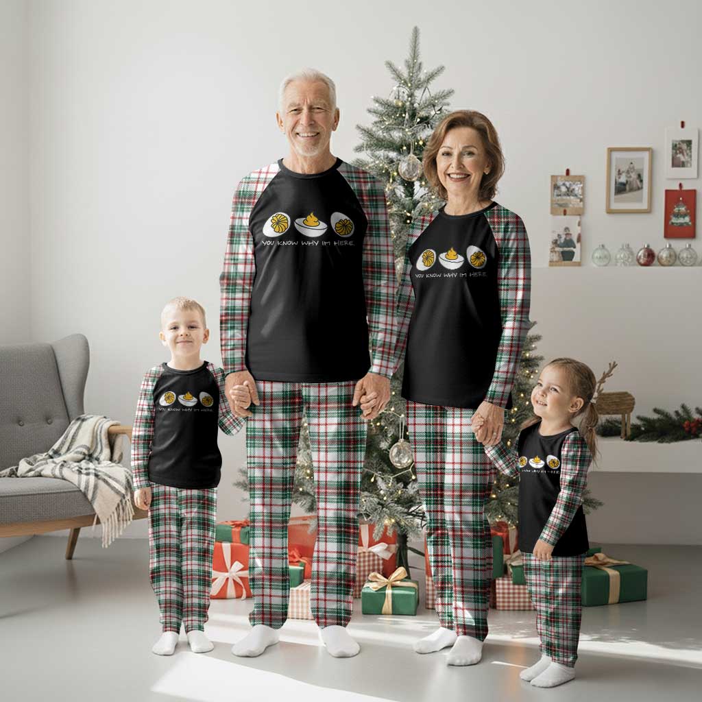 Funny Easter Plaid Pajama Set You Know Why Im Here - Wonder Print Shop