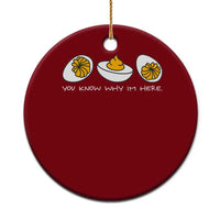 Funny Easter Ceramic Ornament You Know Why Im Here - Wonder Print Shop