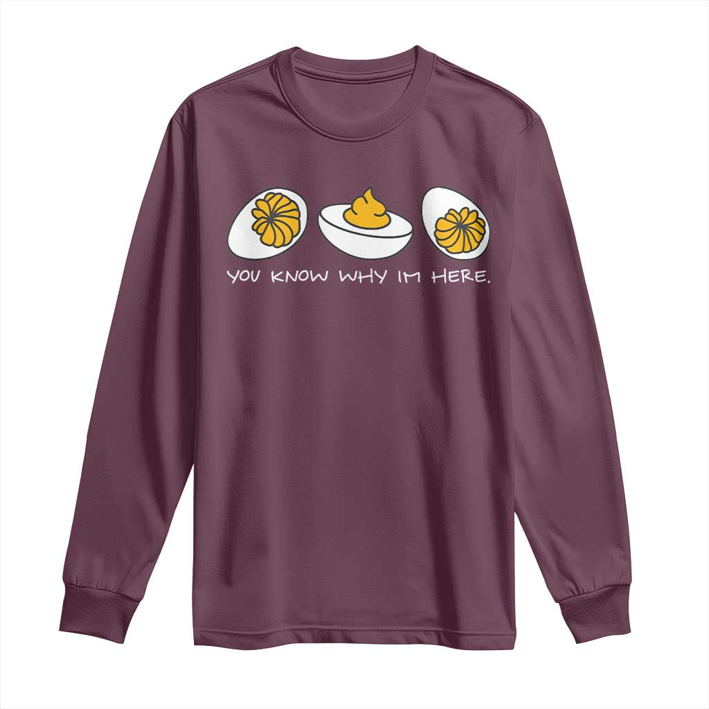 Funny Easter Long Sleeve Shirt You Know Why Im Here - Wonder Print Shop