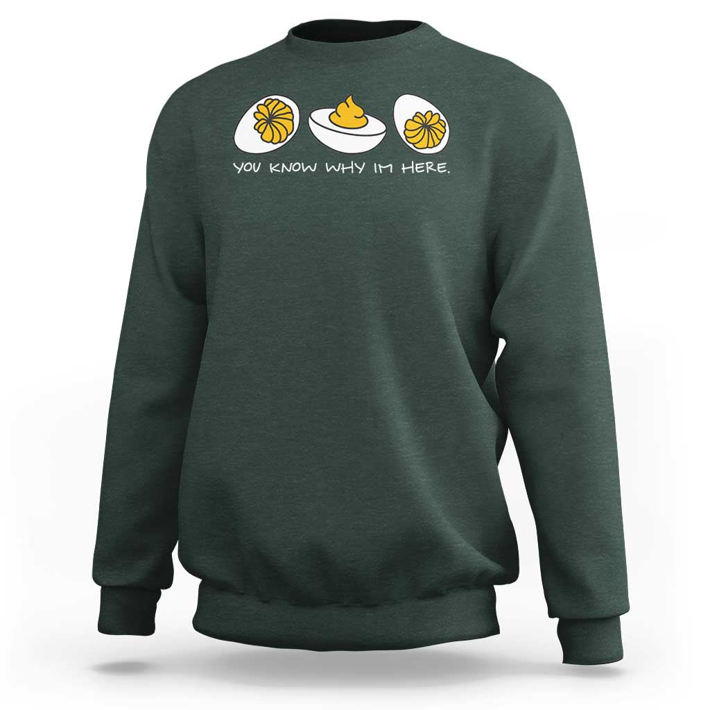 Funny Easter Sweatshirt You Know Why Im Here - Wonder Print Shop