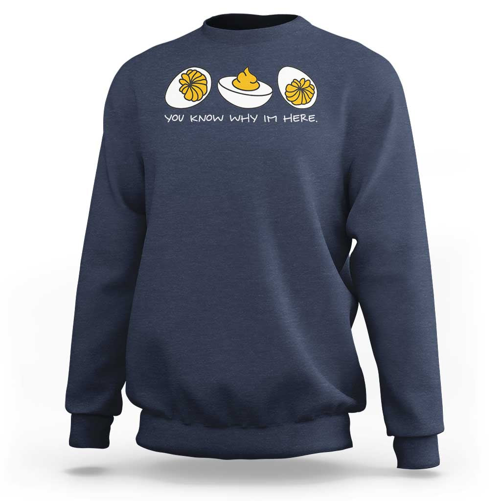 Funny Easter Sweatshirt You Know Why Im Here - Wonder Print Shop