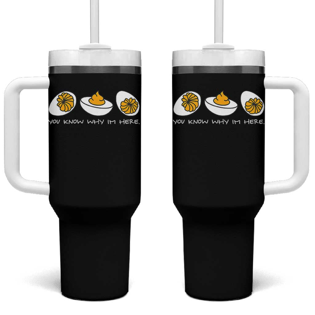 Funny Easter Tumbler With Handle You Know Why Im Here - Wonder Print Shop