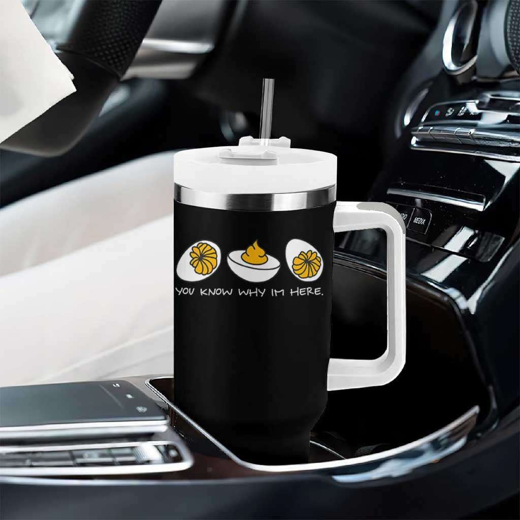 Funny Easter Tumbler With Handle You Know Why Im Here - Wonder Print Shop