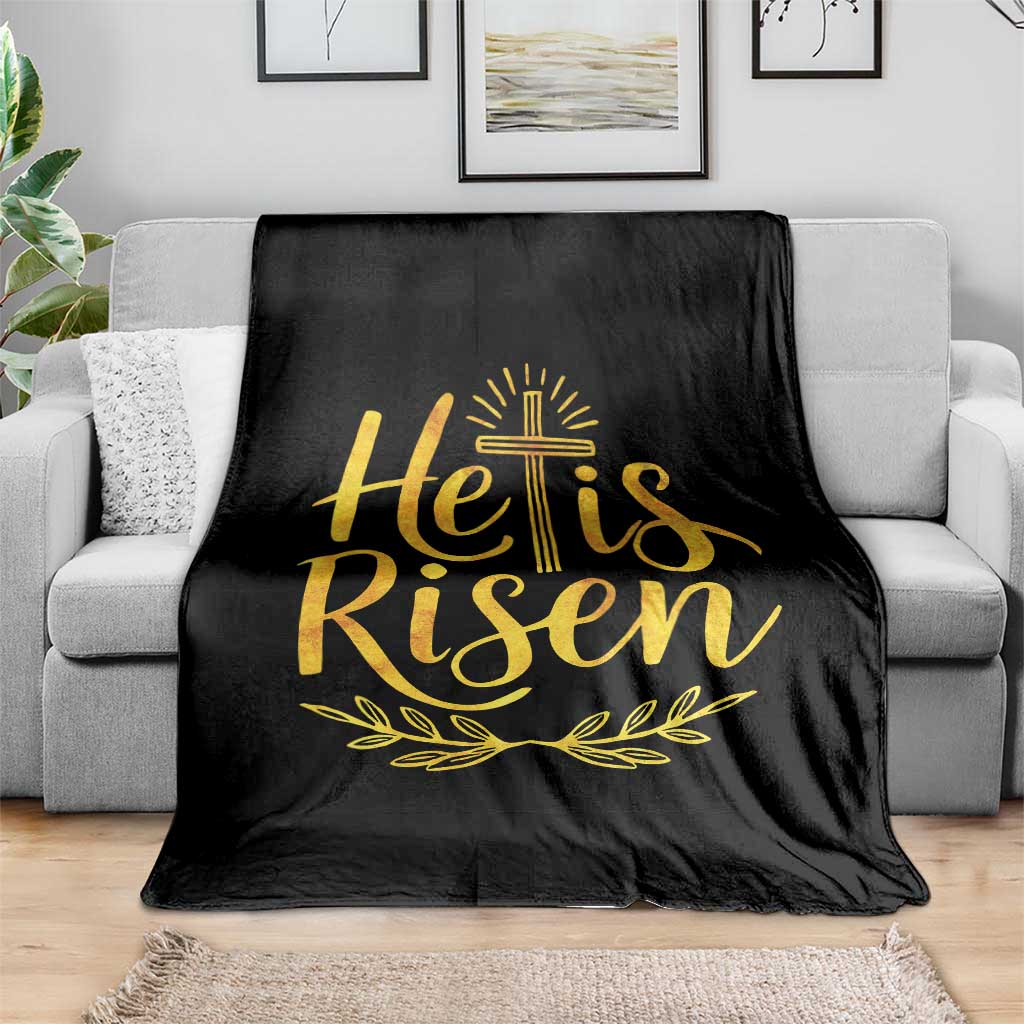He Is Risen Throw Blanket Jesus Easter Religious Christians - Wonder Print Shop