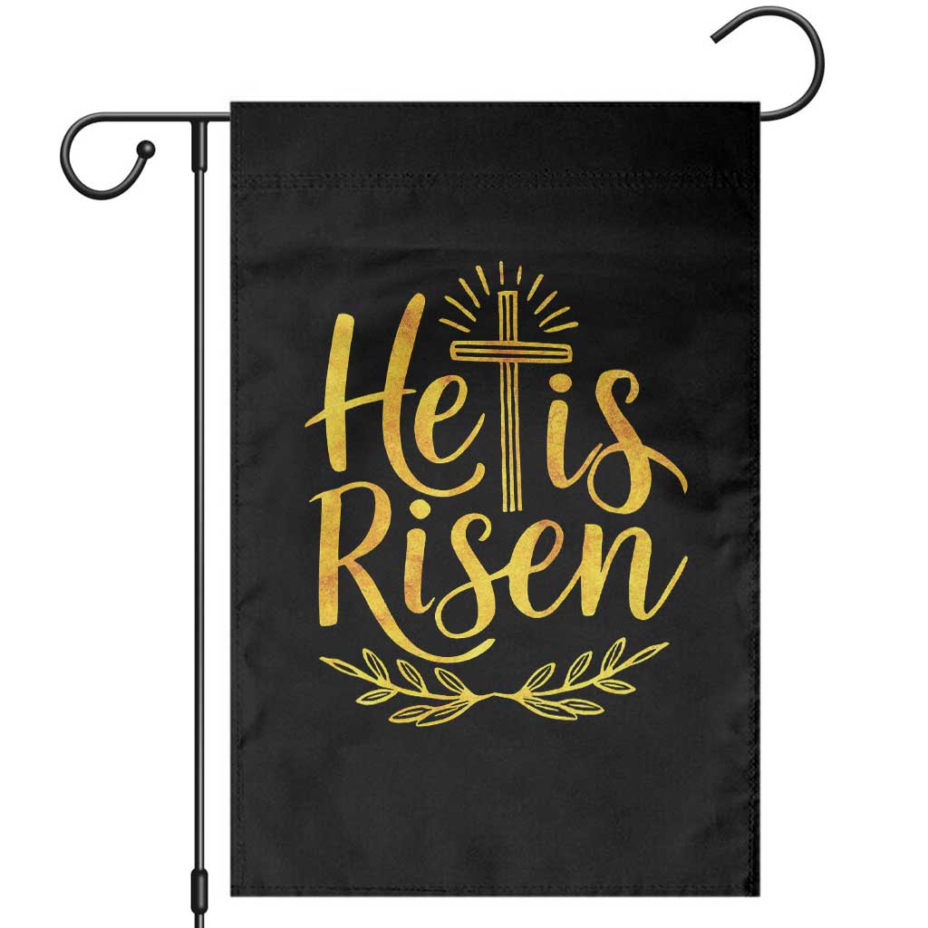 He Is Risen Garden Flag Jesus Easter Religious Christians - Wonder Print Shop
