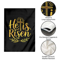 He Is Risen Garden Flag Jesus Easter Religious Christians - Wonder Print Shop