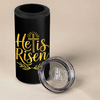 He Is Risen 4 in 1 Can Cooler Tumbler Jesus Easter Religious Christians - Wonder Print Shop